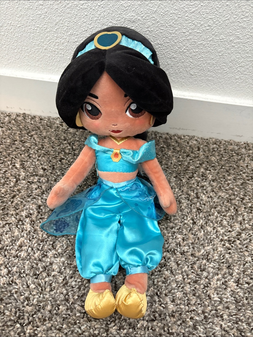 Disney Jasmine Plush Doll in Turquoise and Gold Accents